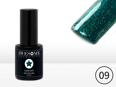 Awesome #9 Groen me fijne glitter