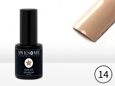 Awesome #14 Nude met subtiele glitter