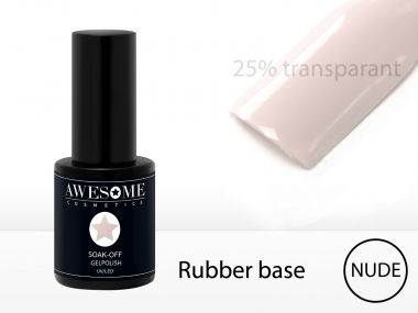 Awesome Rubber Base Nude 25% Transparant