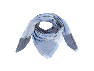 Geruite Shawl Blauw